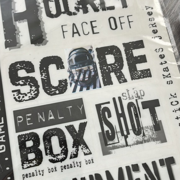 NWT 6 Hockey Themed Sticker Packages - Variety of Sizes and Styles! - Picture 15 of 17